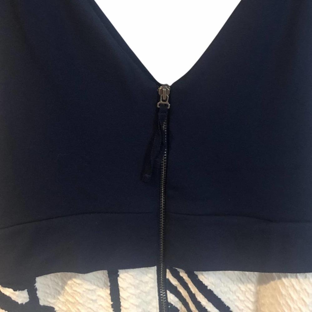 Anthropologie HD In Paris Ardmore Dress Navy White - Picture 6 of 10